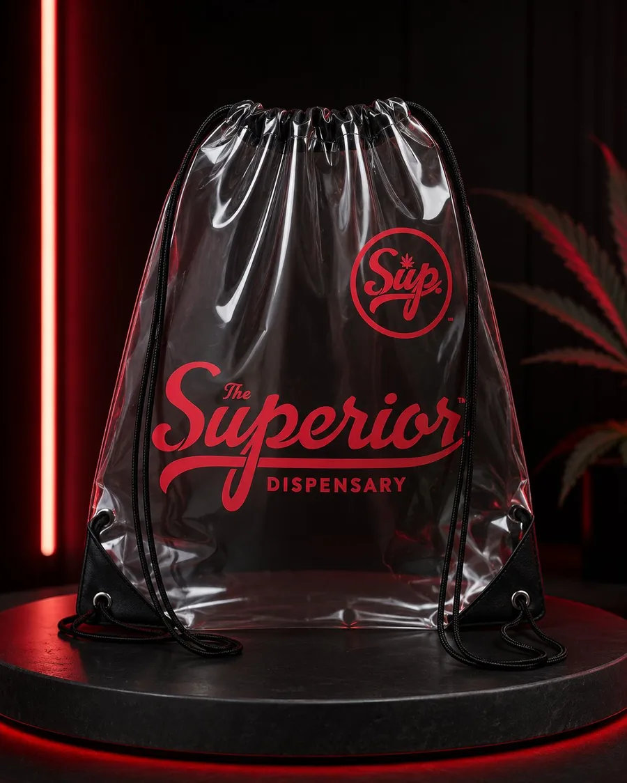 Clear Drawstring Bag