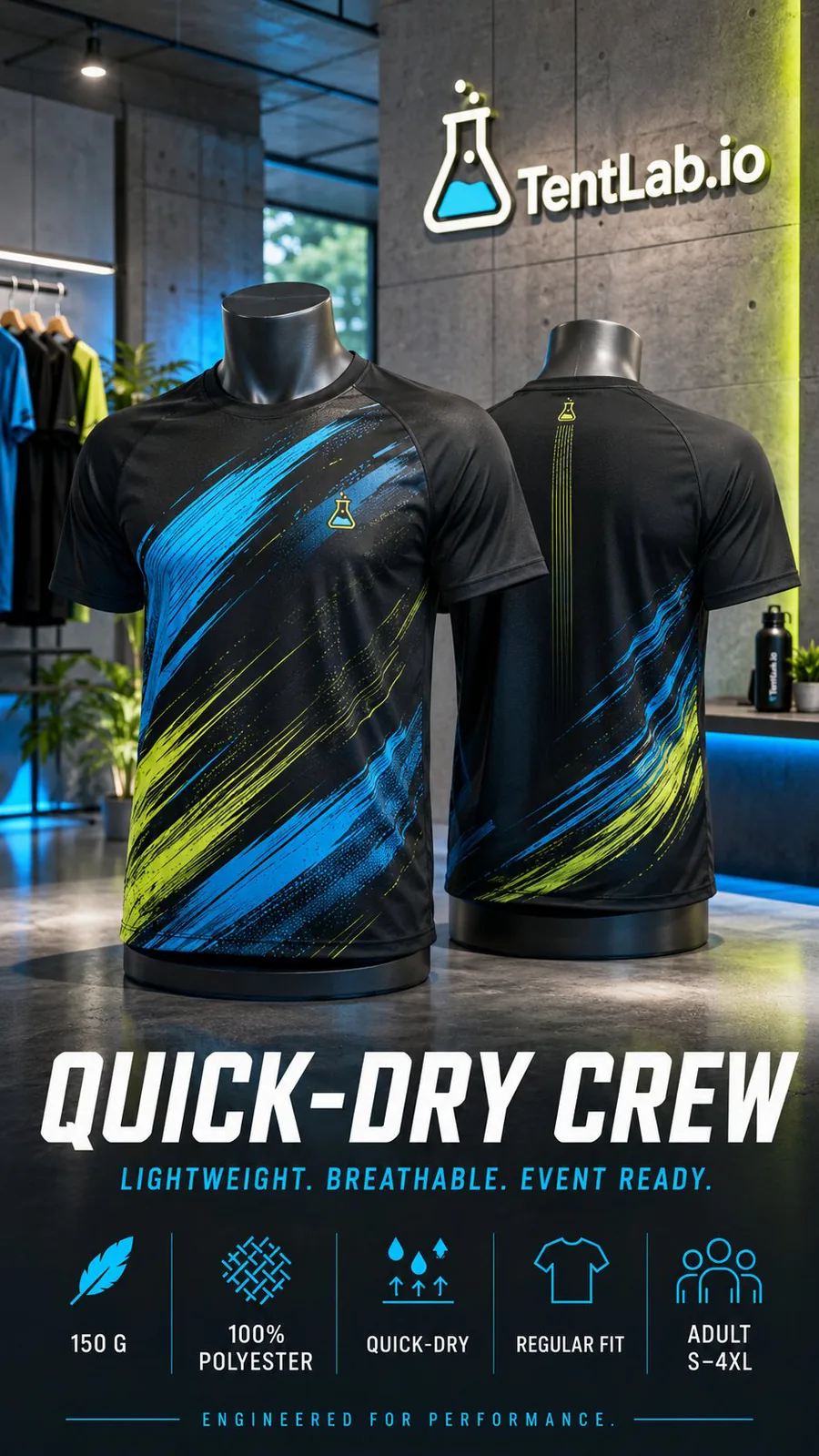 Performance Quick-Dry Crew